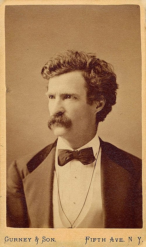 Samuel Clemens, also known as "Mark Twain," date unknown. Mark Twain Archives, Elmira College, New York.