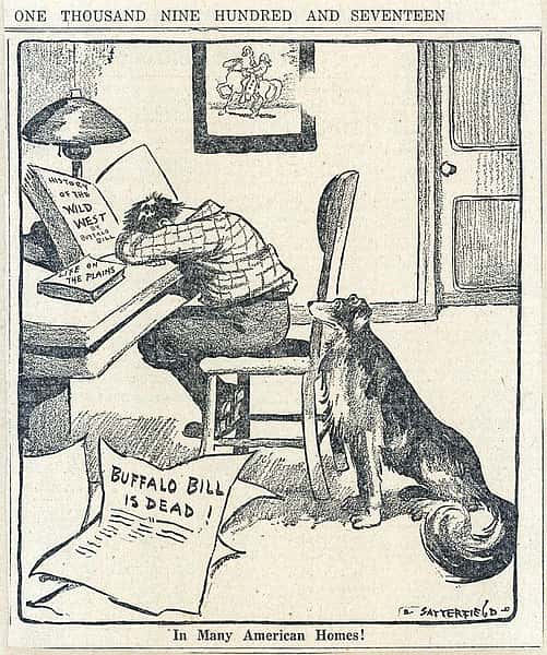 Typical scrapbook fare: mourning Buffalo Bill's death