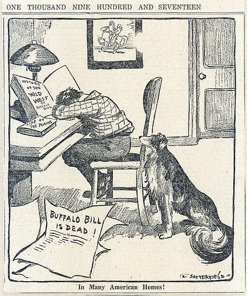 Typical scrapbook fare: mourning Buffalo Bill's death