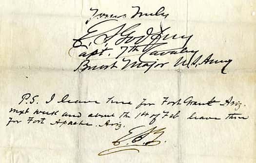 General E.S. Godrey letter about the Battle of the Little Bighorn. MS7.1.04