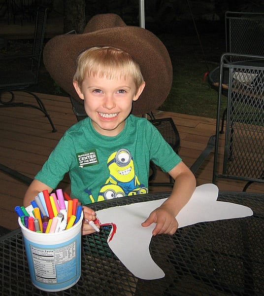 Here's a child enjoying the wonderful activity provided