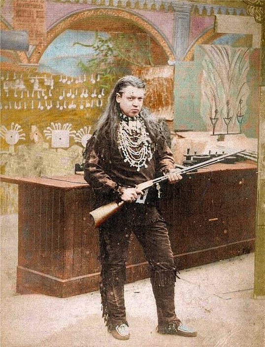 "Montana Bill was quite a picturesque object." Courtesy of the Bailey family of Rayleigh, Essex, UK.