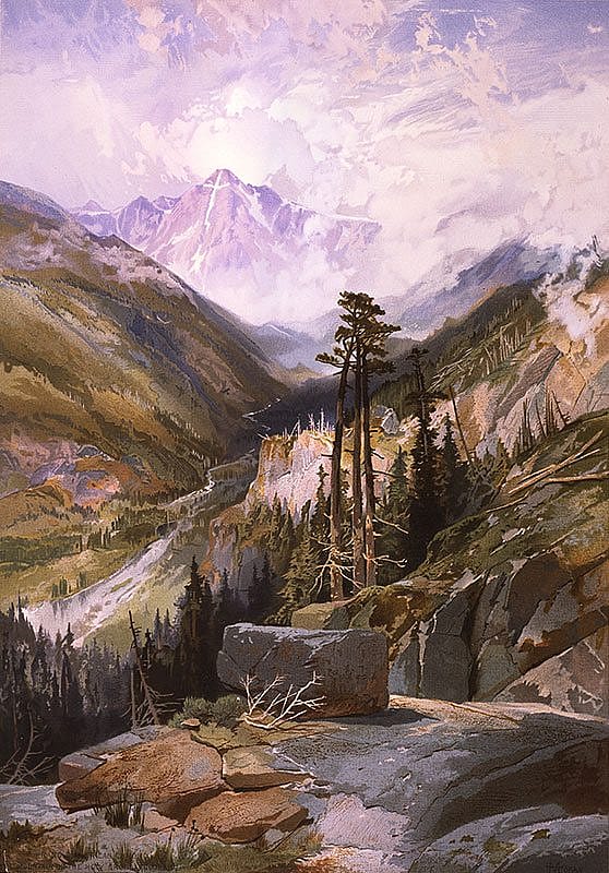 Yellowstone in art: After seeing Jackson's photograph of Holy Cross, Moran decided to see it for himself. 18.71.10