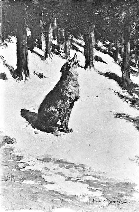 Figure 19. Frederic Remington (1861-1909). Voice of the Hills, 1905. Oil on canvas. Private collection. Last known at parke-Bernet, New York, 1955. Photograph courtesy National Gallery of Art, Washington, D.C. (CR# 02765)