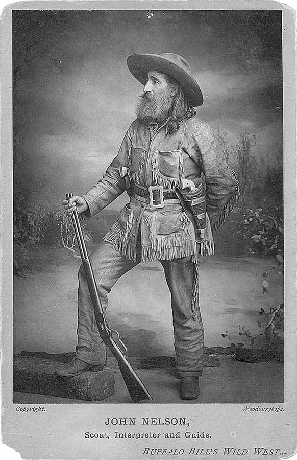 John Nelson, ca. 1887. Scout, interpreter, and guide, Buffalo Bill's Wild West. Gift of Mr. and Mrs. George Strobel. P.6.44