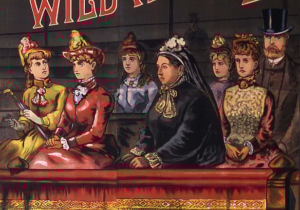 Fig. 6: "Brilliantly attired fair ladies." Detail of 1.69.6354