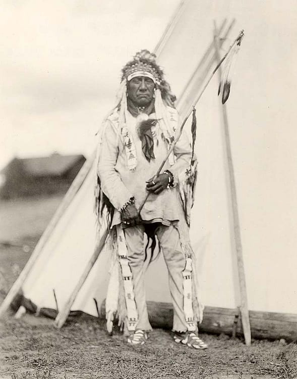 Boy Chief, 1920. MS 320 Paul Dyck Plains Indian Buffalo Culture Collection. McCracken Research Library. P.320.018