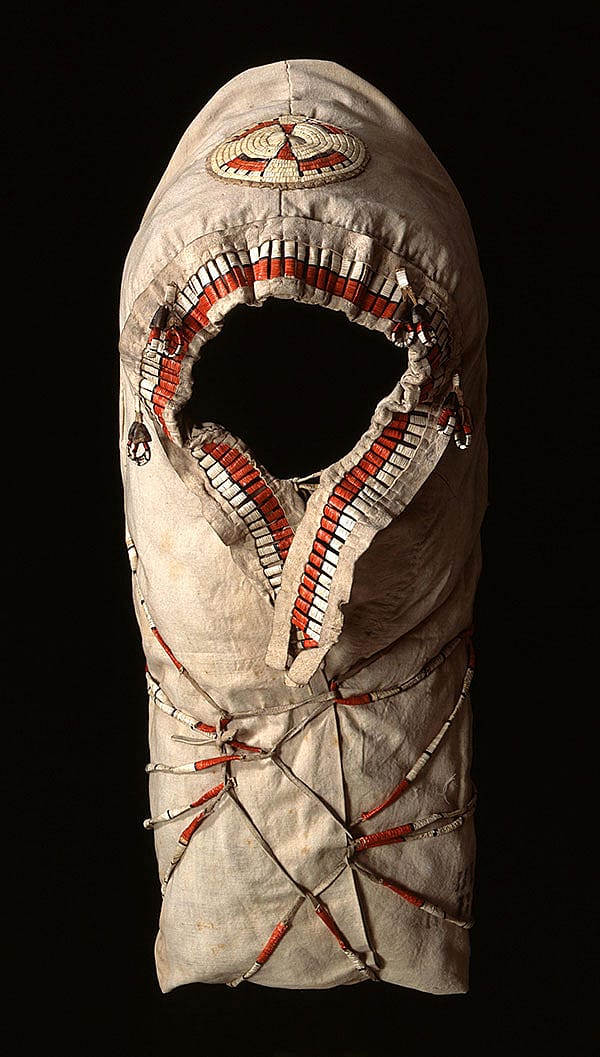 Cradle, ca. 1885. Hinono'ei (Arapaho). Gift of George T. Beck. NA.111.47