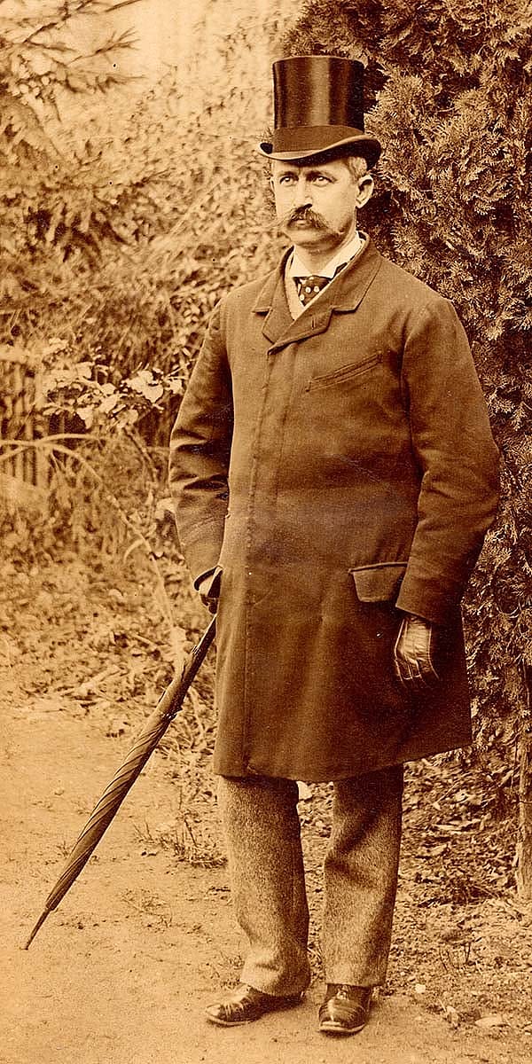 Nathan "Nate" Salsbury, ca. 1889. MS 6 William F. Cody Collection, McCracken Research Library. P.69.2037.1