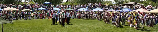 Powwow color guard, 2011