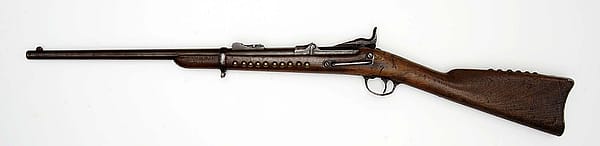 U.S. Springfield Model 1873 "Trapdoor" Carbine. The Paul Dyck Plains Indian Buffalo Culture Collection, acquired through the generosity of the Dyck family and additional gifts of the Nielson Family and the Estate of Margaret S. Coe. 2007.14.26