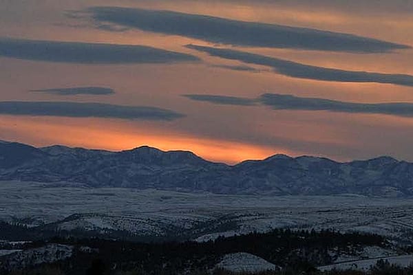 The Absaroka Range between Cody and Yellowstone’s East Gate. Photo by Mack Frost.