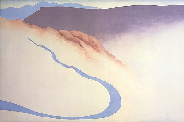 "Road Past The View II," Georgia O'Keeffe, 1975. Lithograph on paper. 25.00.1