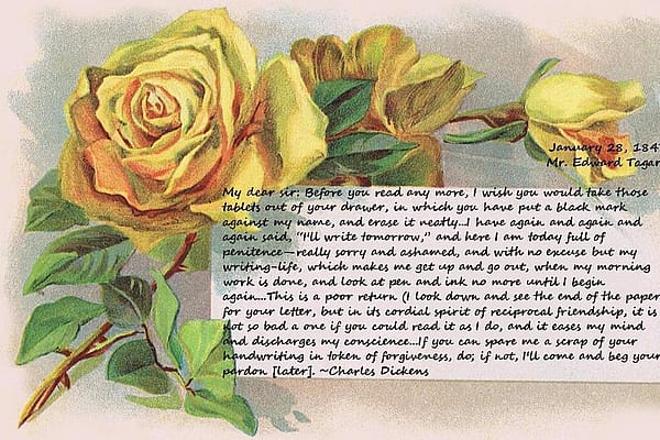 Charles Dickens letter
