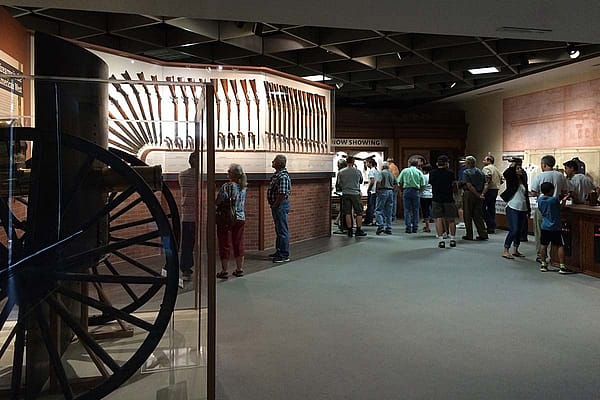 Pictured here are recent visitors to the Cody Firearms Museum pre-renovation. They are sure to marvel on their return visit to the "new" CFM.