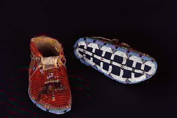 Comanche moccasins. NA.202.1183