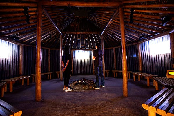 Plains Indian Museum earth lodge