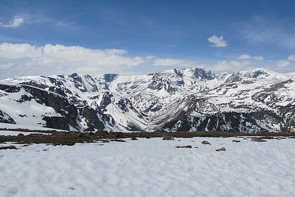 June Bear Tooth Mountain Snow
