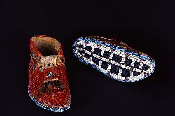Comanche moccasins. NA.202.1183