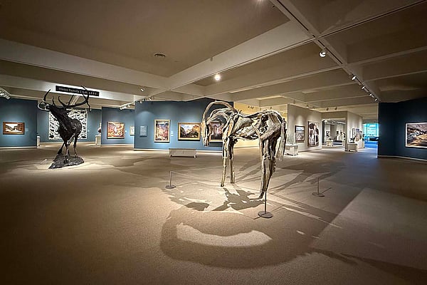 Deborah Butterfield's bronze "Portal" is now a focal point in the Whitney Western Art Museum. (Museum purchase from the William E. Weiss Memorial Fund. 3.24)