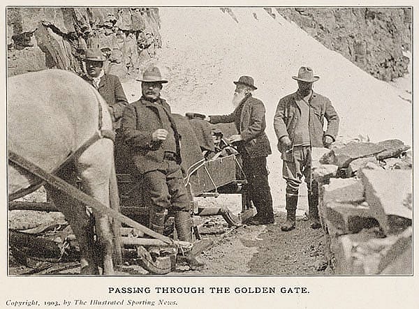 Passing through the Golden Gate. 1903, The Illustrated Spring News.