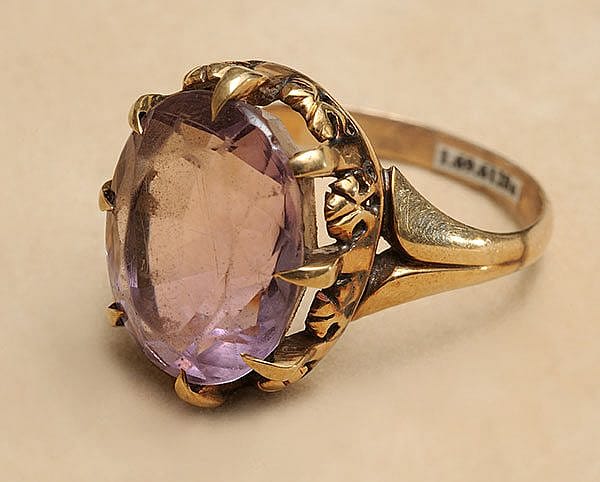 A treasure from our west: Cody's amethyst ring. 1.69.6128