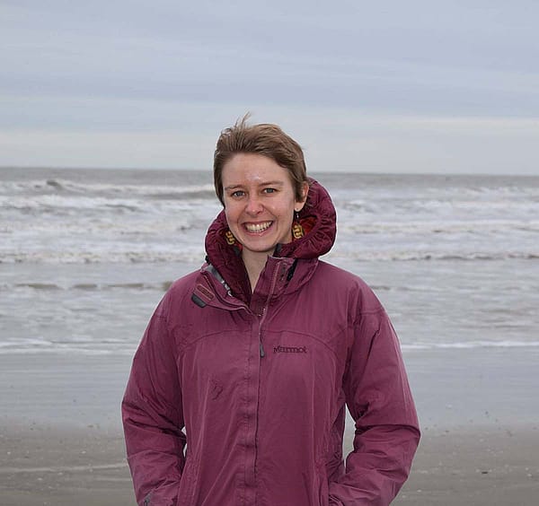 Dr. Emily Schultz speaks about natural defense systems against invasive species in a virtual talk March 4, 2021.