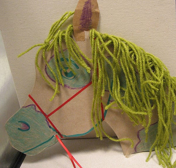 Art-in-the-Garden stick pony
