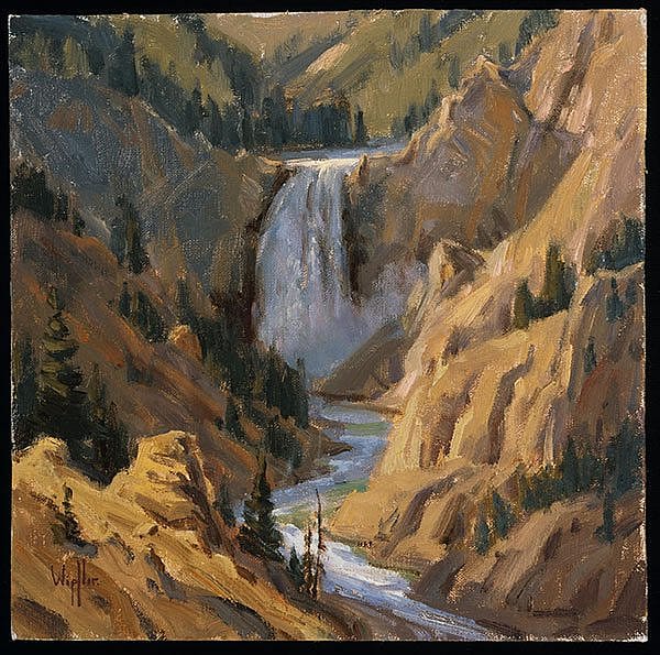 Kathy Wipfler's "Sketch for Lower Falls of the Yellowstone." 9.07