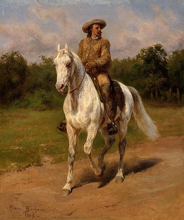 Rosa Bonheur (1822-1899), "Col. William F. Cody," 1889. Oil on canvas. Given in memory of William R. Coe and Mai Rogers Coe. 8.66.