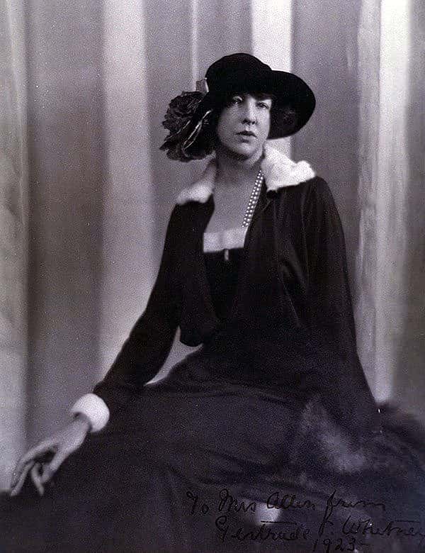 Gertrude Vanderbilt Whitney. Inscribed by Whitney to Mrs. (Mary Jester) Allen, 1923. MS 6 William F. Cody Collection. P.69.508