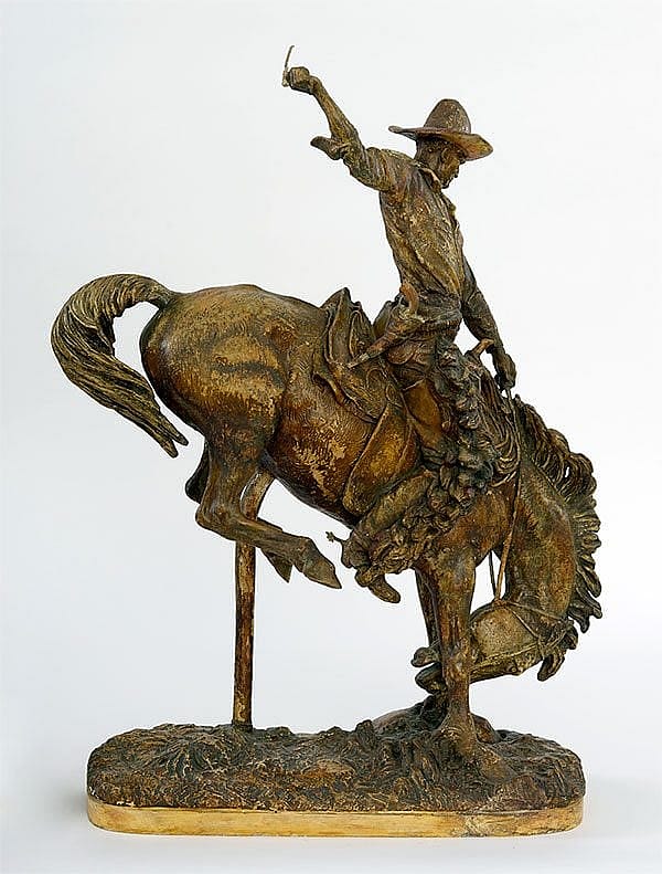 A. Phimister Proctor. "Buckaroo," 1918-1920, reworked. Plaster. Gift of A. Phimister Proctor Museum with special thanks to Sandy and Sally Church. 11.06.697
