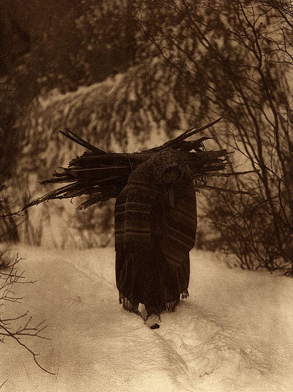 Edward S. Curtis. "A Heavy Load—Sioux."