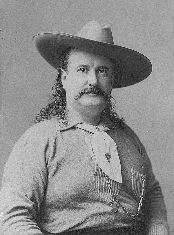 Major John Burke, P.R. man for Buffalo Bill's Wild West, ca. 1890, New York. MS6 William F. Cody Collection, McCracken Research Library. P.69.1405