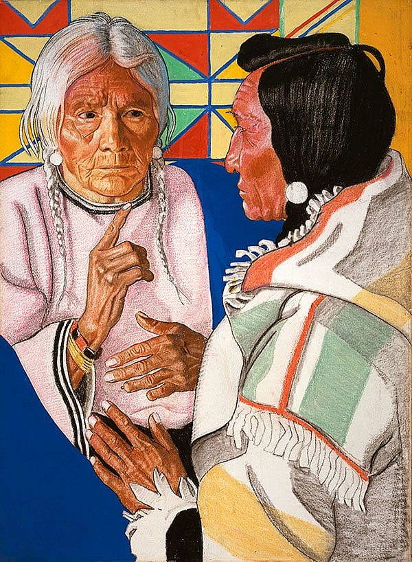 A Treasure from Our West: "Man and Woman Sign Talking" by Winold Reiss. 9.71