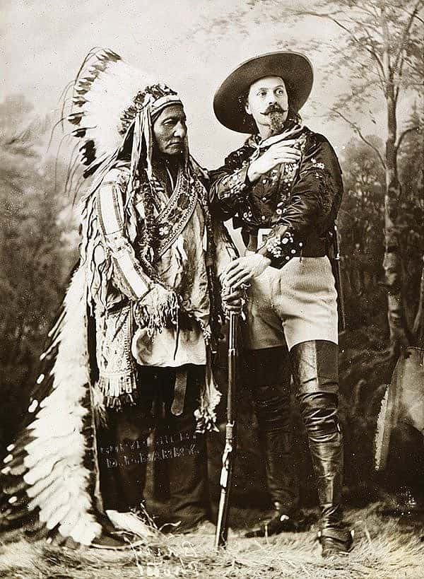 Buffalo Bill and Sitting Bull. MS 6 William F. Cody Collection, McCracken Research Library. P.69.2125