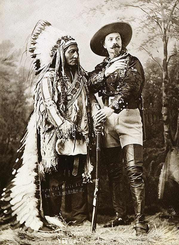 Buffalo Bill and Sitting Bull. MS 6 William F. Cody Collection, McCracken Research Library. P.69.2125