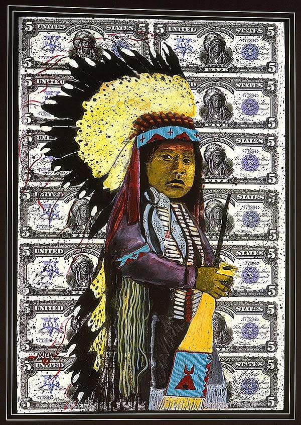 A Treasure from Our West: Stan Natchez (b. 1954). Money, ca. 1994. Mixed media. Gift of Janis and Wiley T. Buchanan III. 9.02