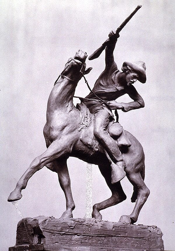 Supposedly, the Memorial Association wasn't happy with Whitney's model, pictured here, considering the horse too