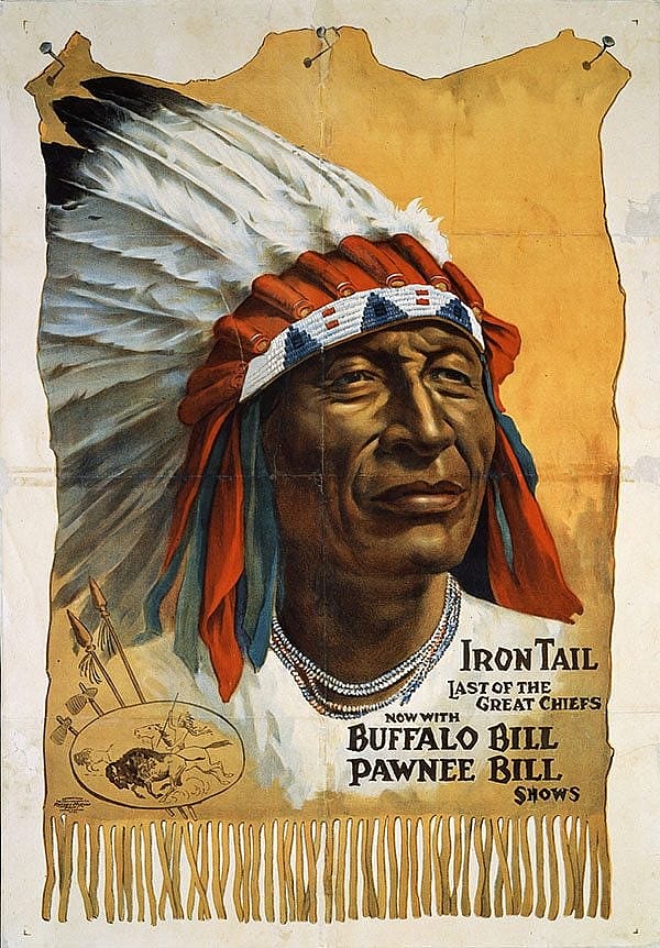 A Treasure from Our West: Chief Iron Tail poster. 1.69.50
