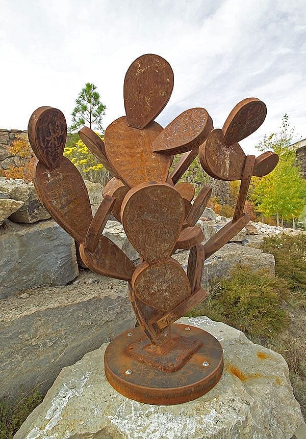 Charles Ringer (b. 1948), "Prickly Pear," 2004. Steel, 60 x 56 x 56 inches. Gift of Howard and Lili Ann Camden. 5.05.