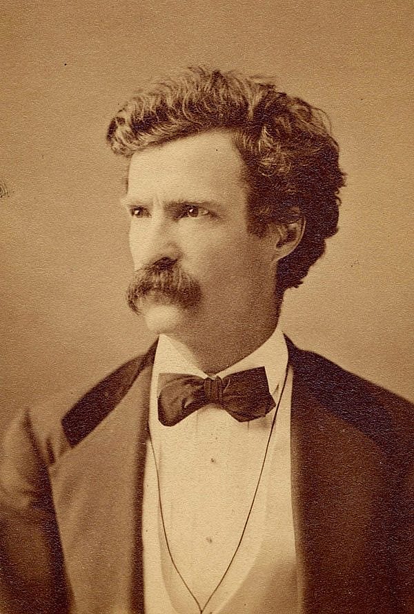Samuel Clemens, also known as "Mark Twain," date unknown. Mark Twain Archive, Elmira College, New York.