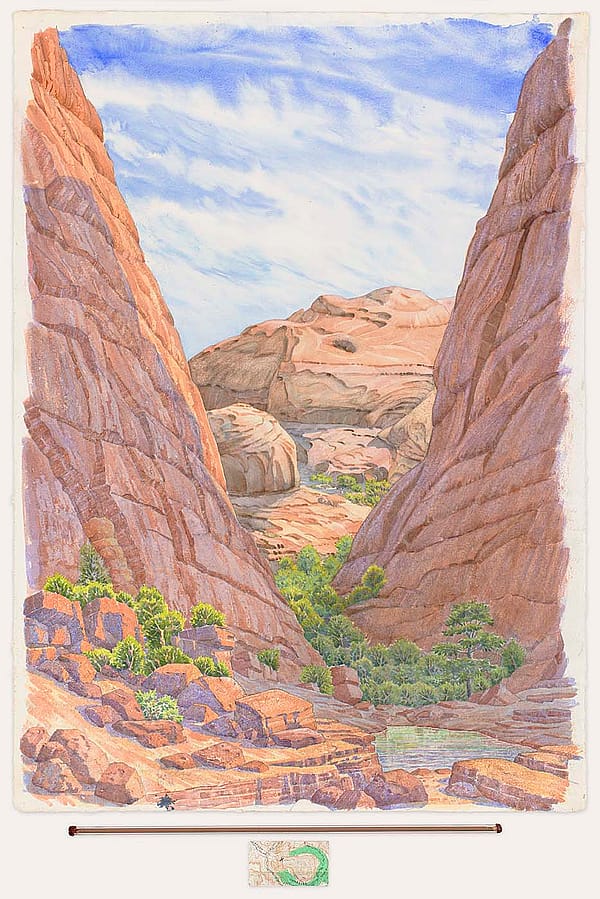 Tony Foster's "From Lower Green River Lake Looking South South East," 2022. The Foster Museum.