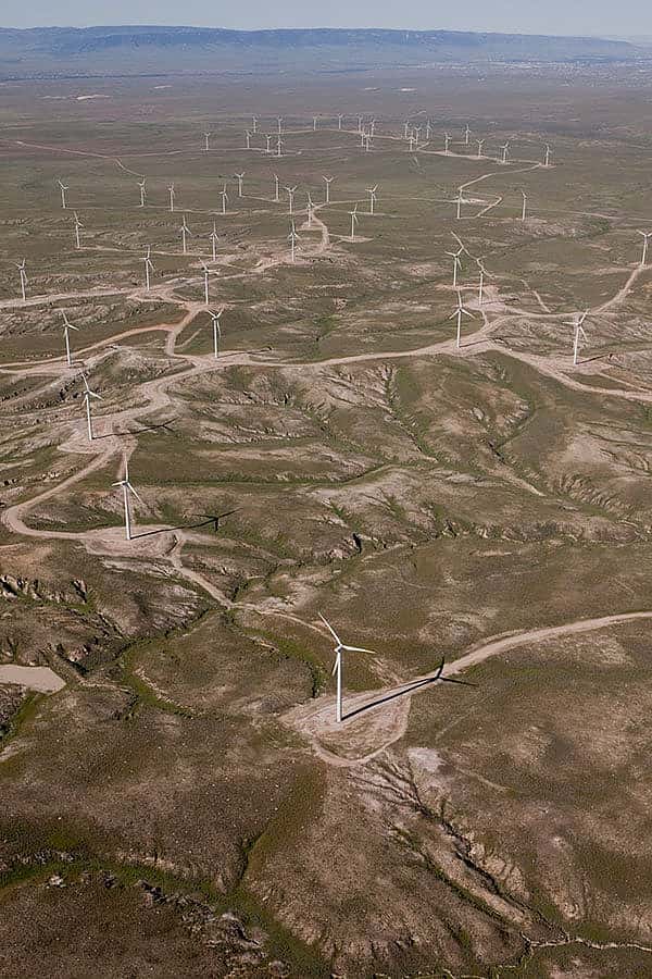 Duke Energy's Top of the World Wind Site project near Glenrock, Wyoming.
