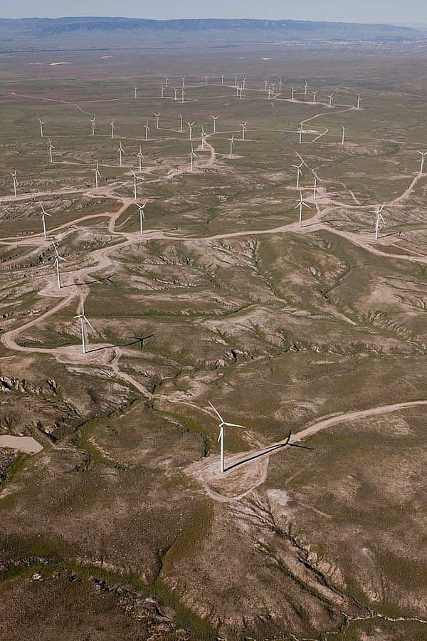 Duke Energy's Top of the World Wind Site project near Glenrock, Wyoming.
