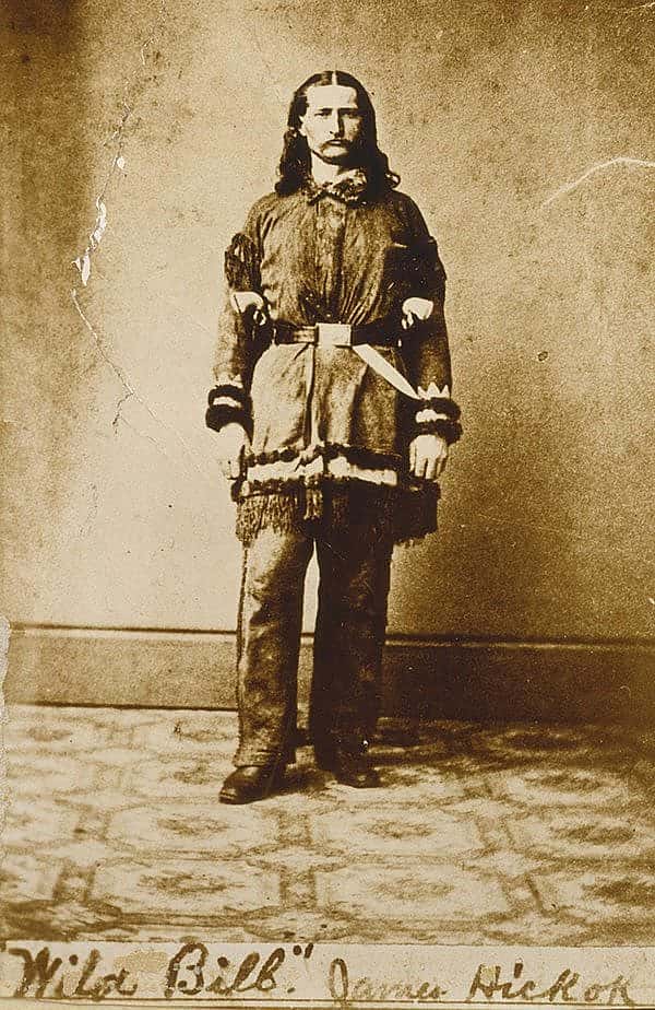 Wild Bill Hickok wearing 1851 Navy revolvers. Vincent Mercado Collection. P.71.1632.1