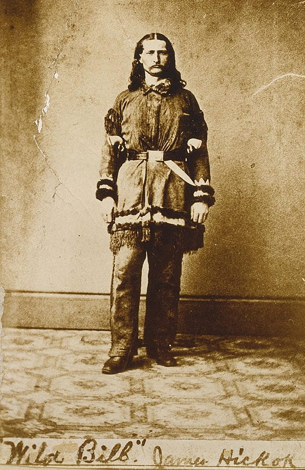 Wild Bill Hickok wearing 1851 Navy revolvers. Vincent Mercado Collection. P.71.1632.1