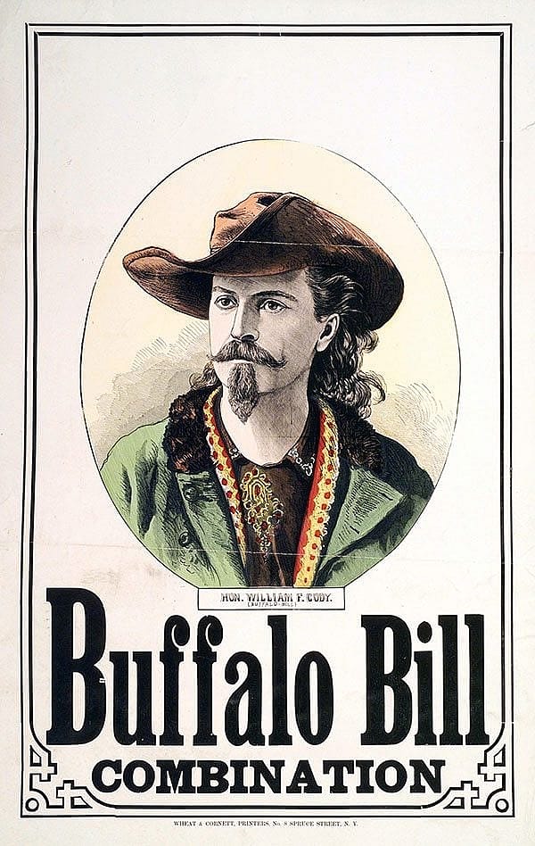 Buffalo Bill Combination. Wheat & Cornett, Printers, New York, NY. Hand-tinted lithograph. 1.69.5251