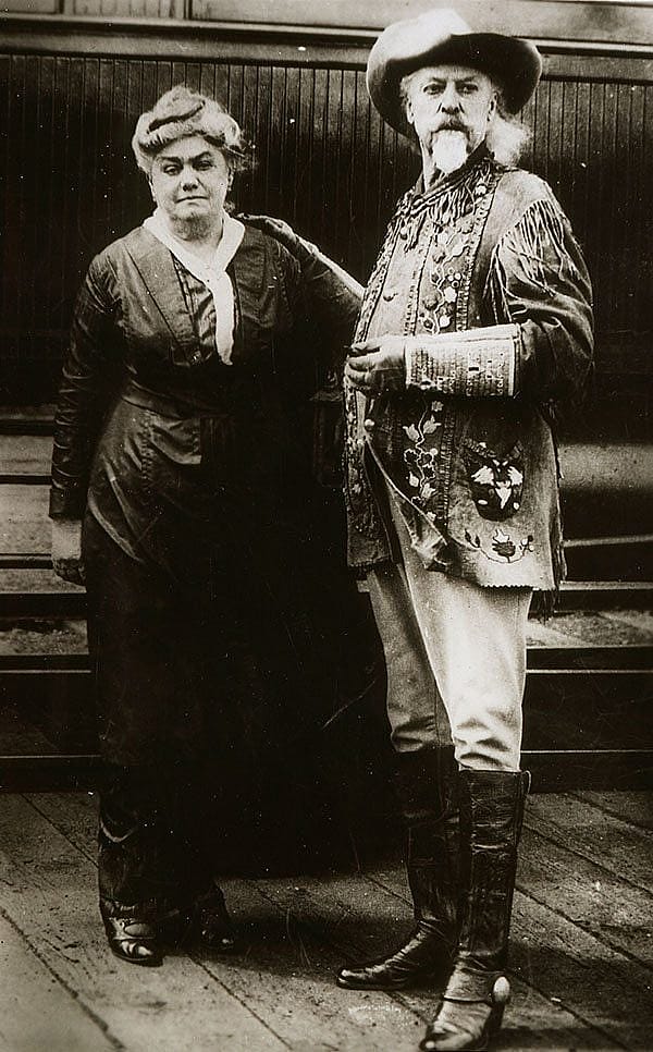 William F. Cody and wife, Louisa, 1914. MS 71 Vincent Mercaldo Collection. P.71.500.1