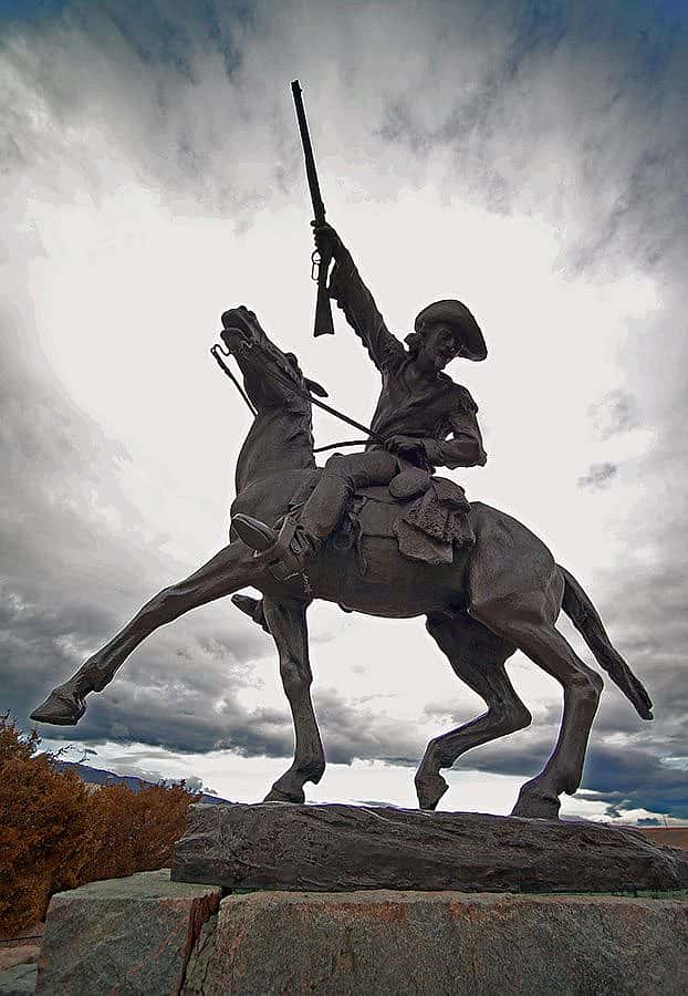 Gertrude Vanderbilt Whitney (1875-1942). Buffalo Bill-The Scout, 1924. Cast by Roman Bronze Works, New York. Bronze, H 149 x W 84 inches. Gift of the Artist. 3.58